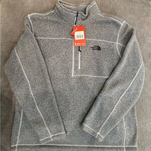 The North Face Men's Zip-Up Gray Sweater